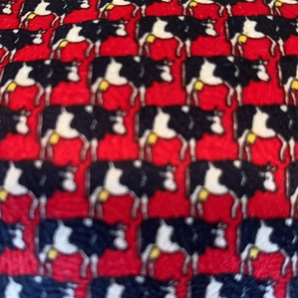Robin Ruth silk cow tie - Picture 2 of 3